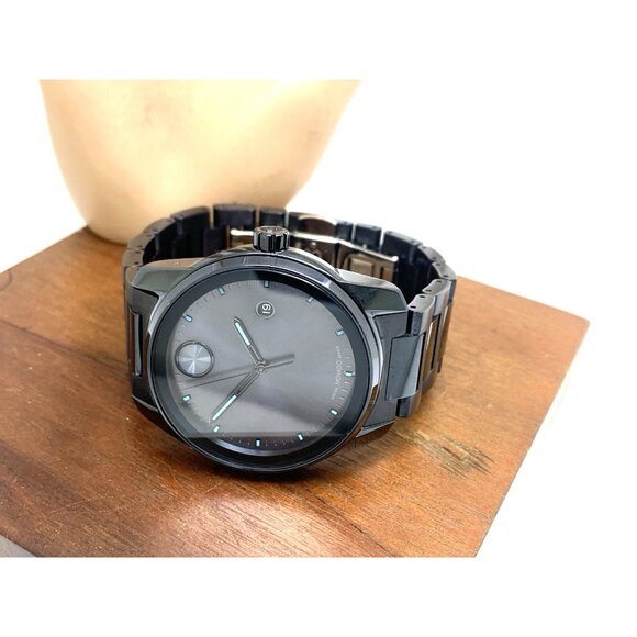 Movado Mens Watch 3600862 Bold Verso Blue Dial Swiss Quartz Stainless Steel 42mm - Picture 9 of 15